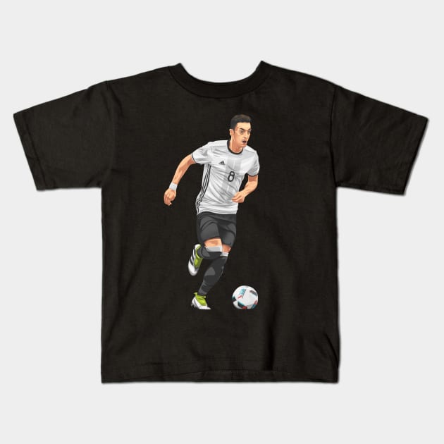 Mesut Ozil Kids T-Shirt by siddick49